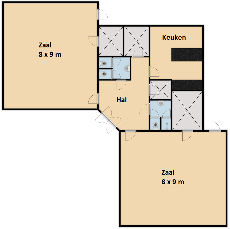 plattegrond verhuur